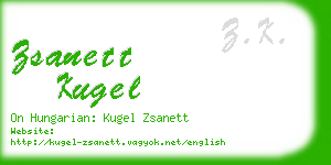 zsanett kugel business card